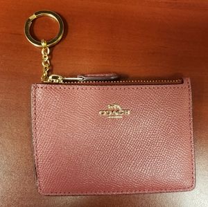 Coach mini ID keychain